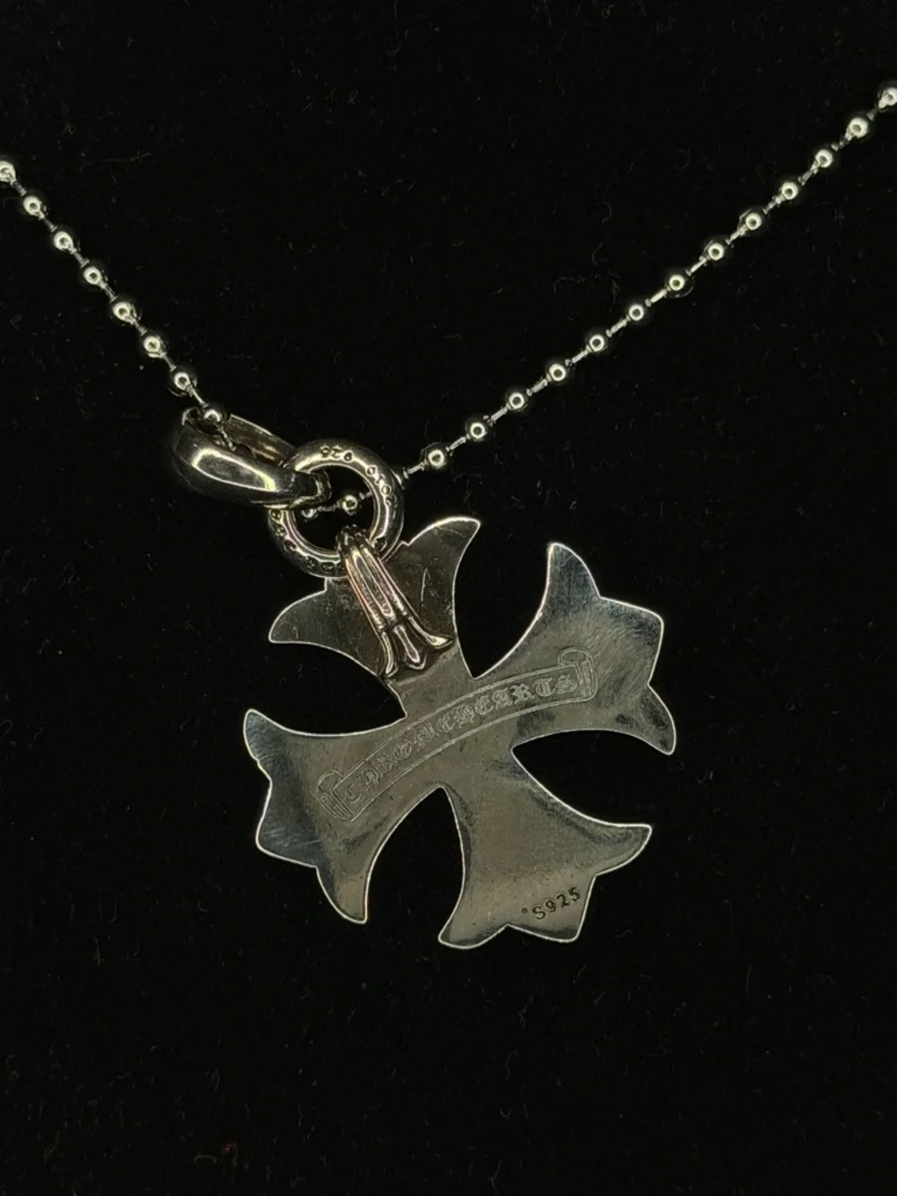 Chrome Hearts Big Floral Cross Unisex Necklace - Picture 3 of 5